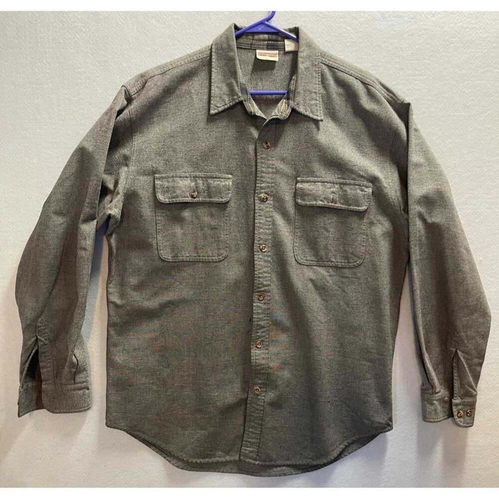 Vintage 2000s Field and Stream Flannel Long Sleeve Button Up Heavy Duty